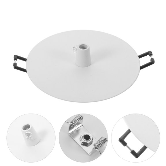 LITINKIMI Pendant Lamp Holder Ceiling Mount Plate White for Easy Fixture Installation