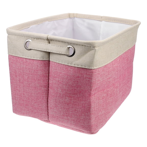 LITINKIMI Cotton Linen Foldable Storage Basket - Stylish and Practical Home Organizer for Bedroom, Closet, and Living Room