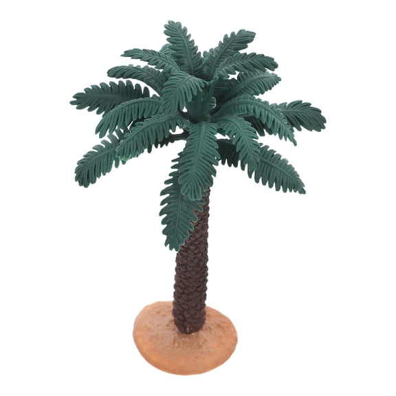 LITINKIMI Plastic Model Tropical Coconut Palm Tree Mini Palm Tree Decor 1Pack For Diorama Enhancement