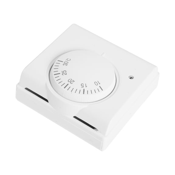 LITINKIMI Home Heating Cooling Thermostat Switch with Dual Thread Connection in Plated Silver