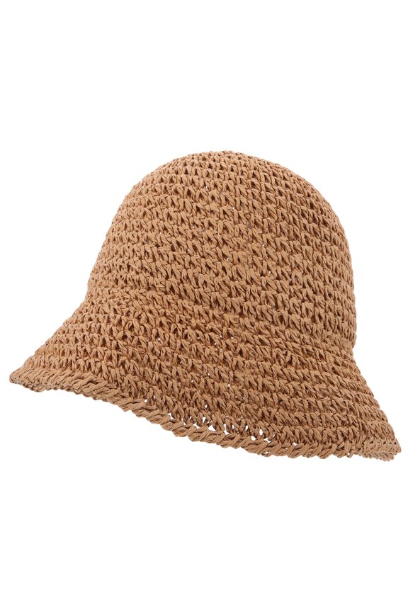 Portable Foldable Paper Fisherman Bucket Hat with Wide Brim for Sun Protection