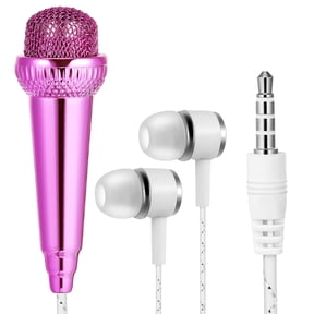 LITINKIMI Portable Tiny Music Microphone for Phone and Tablet, Multi-Functional Mini Mic with Assorted Colors