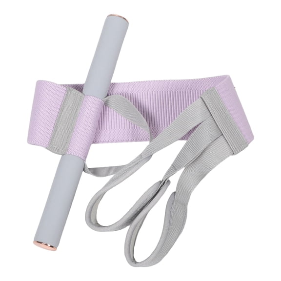 LITINKIMI Portable Violet Yoga Exercise Pull Rope with Handles for Strength and Flexibility