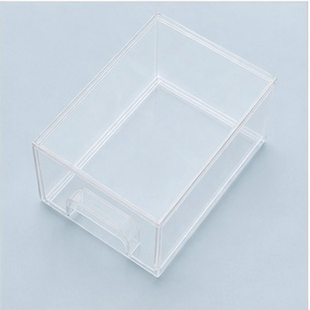 LITINKIMI Practical Clear Plastic Drawer Storage Box for Makeup Tools ...