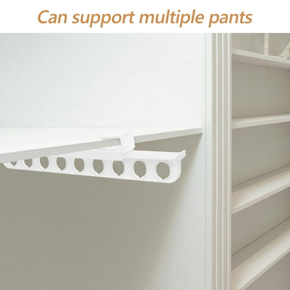 LITINKIMI Pull Out Hanger Rod Stretchable Pants Rack ABS Space Saving For Closet 1Pcs