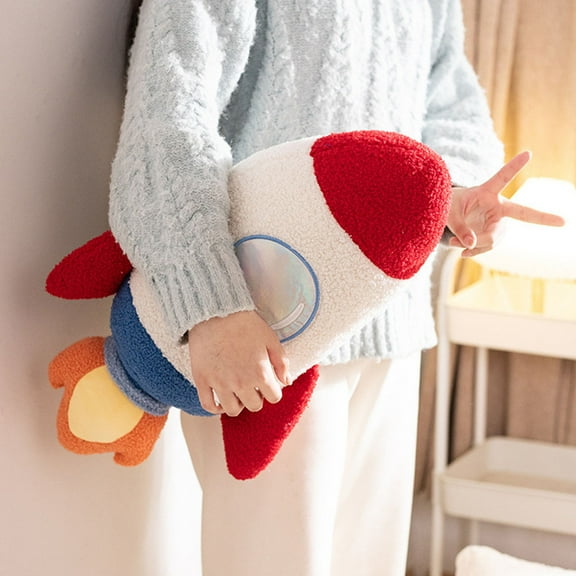 LITINKIMI Nursery Pillow Rocket Plush Doll Multi 1Set