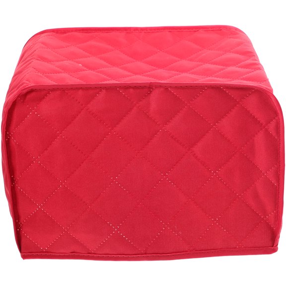 LITINKIMI Red Bread Maker Cover, Wear-Resistant Polyester Toaster Dust Cover, Kitchen Appliance Protector for Countertop Storage