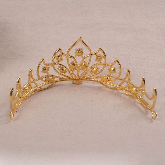 LITINKIMI Red Crystal Rhinestone Crown Hair Jewelry for Women Wedding Pageant Use 1Pack
