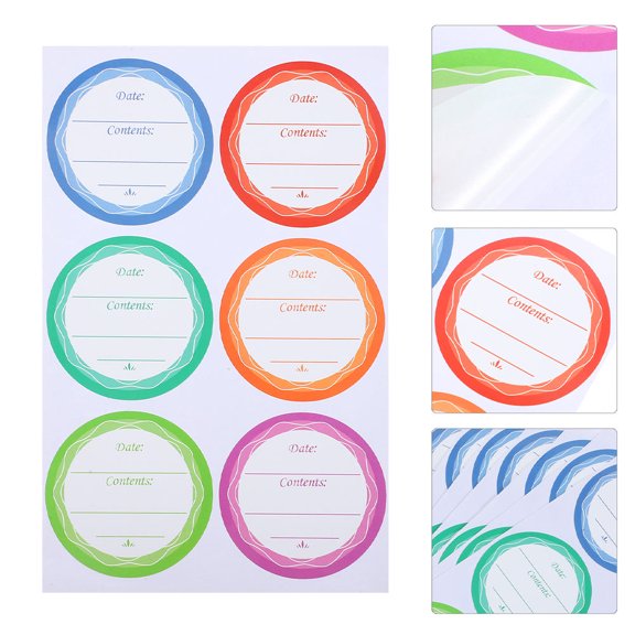 LITINKIMI Removable Jar Labels for Kitchen Containers and Canning Jars with Clear Print