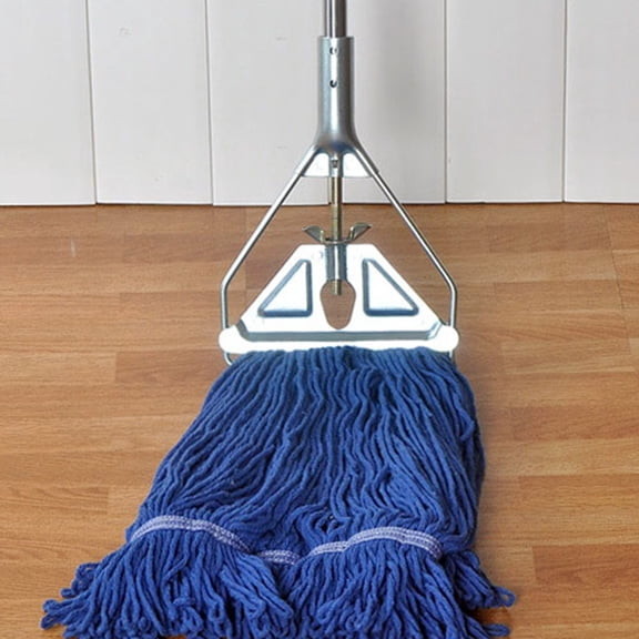 LITINKIMI Replacement Iron Mop Base Plated Silver for Home Use Fits Most Mop Heads with Easy Attachment