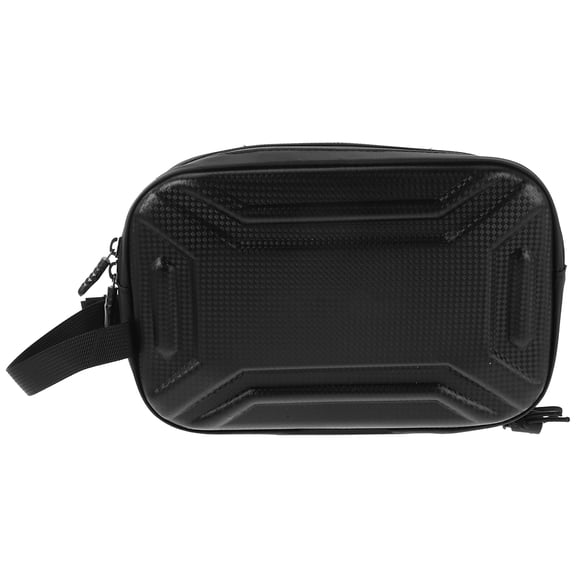 LITINKIMI Road Bike Pouch Hard Shell Waterproof PU Handlebar Storage Bag Compatible with Bikes and Scooters