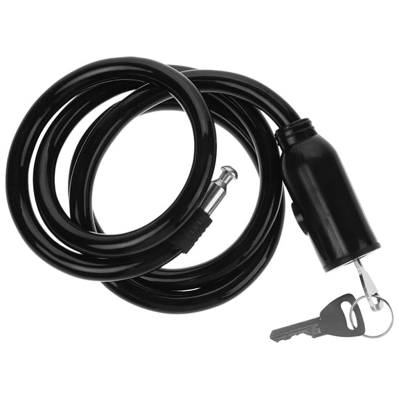 LITINKIMI Robust Black Bicycle Chain Lock Cable for Outdoor Use with High Theft Resistance