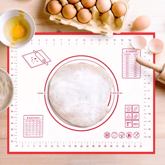 LITINKIMI Non-Stick Silicone Rolling Dough Mat for Baking, Pastries, Bread, and Kitchen Use, and