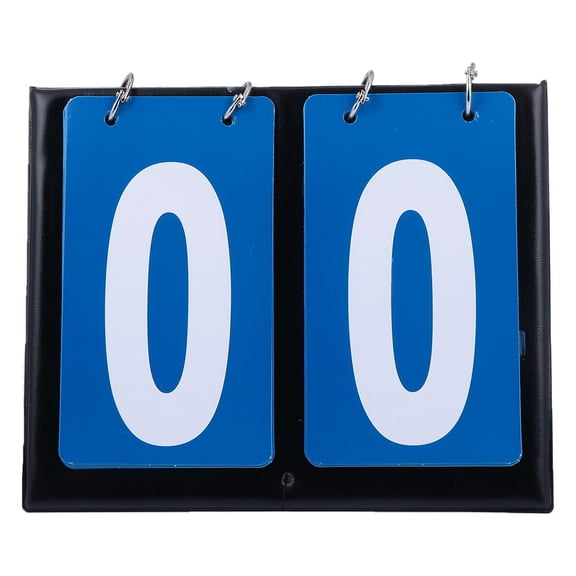 LITINKIMI Blue Double-Sided Manual Basketball Scoreboard Flipper for Sports Games and Match Scorekeeping