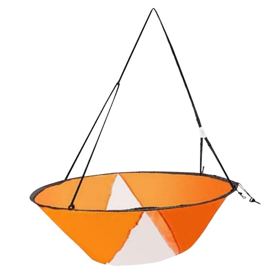 LITINKIMI Scout Downwind Wind Sail Orange for Kayak Paddle with Clear Window and Easy Setup
