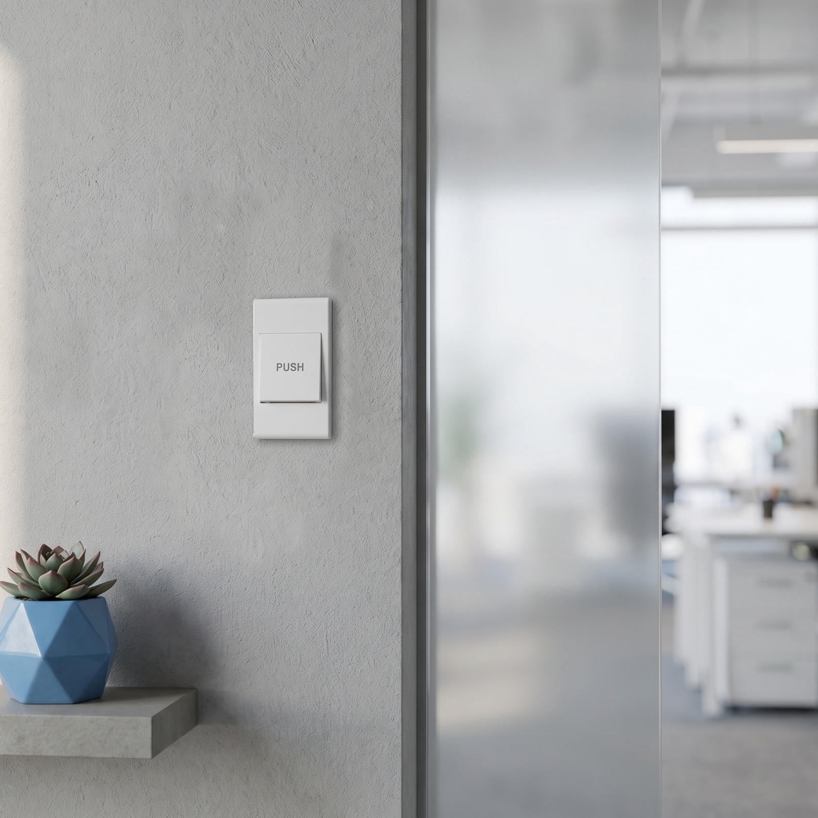 Push Button Left LITINKIMI White Exit Push Button for Access Control System, Simple ...