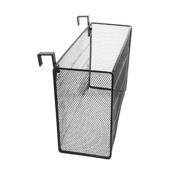 LITINKIMI Space Optimization Desk Screen Divider Organizer with Multitier Hanging Shelves in Black