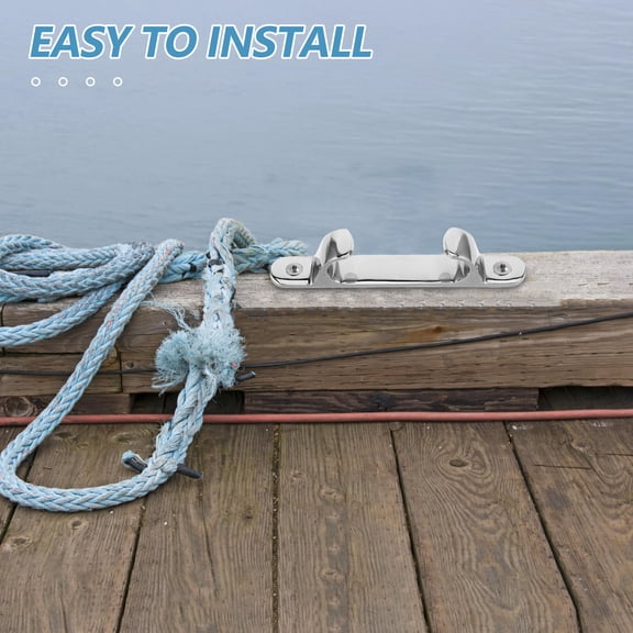 LITINKIMI Stainless Steel Bow Fairlead Boat Hardware Mooring Line Guide for Marine and Watercraft Use