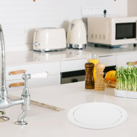 LITINKIMI Stainless Steel Countertop Waste Chute for Kitchen and Bathroom Use 1Set