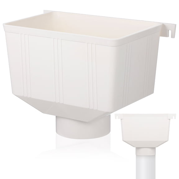 LITINKIMI Sturdy White Downspout Diverter for Rainwater Collection System with Easy Installation