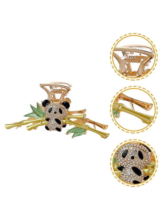 Alloy Metal Claw Clip for Thick and Thin Hair Stylish Panda Hair Accessory