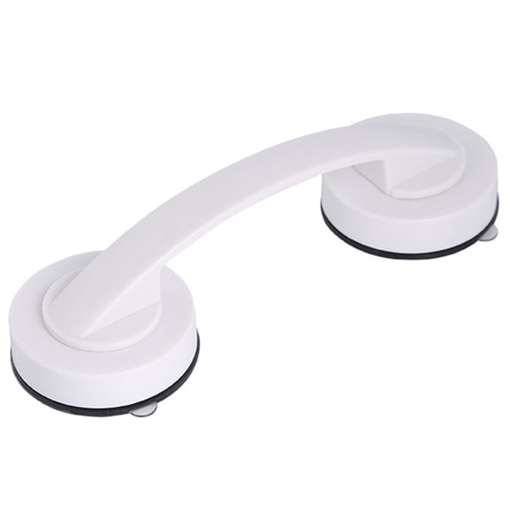 LITINKIMI Suction Cup Grab Bars Shower Handle Plastic White 1Pack