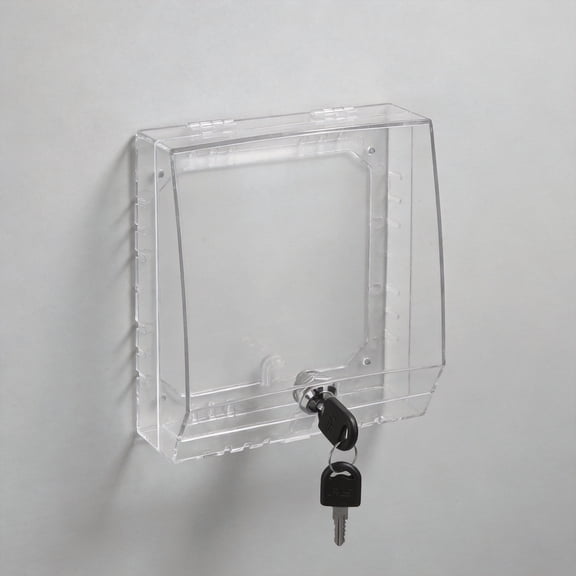 LITINKIMI Tamperproof Clear Thermostat Cover with Lock Key for Home and Office Use