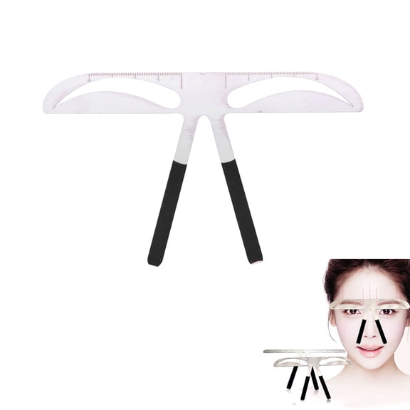 LITINKIMI Eyebrow Ruler Stencil Kit, Three-Point Balance Tool, Quick Makeup, Assorted Colors