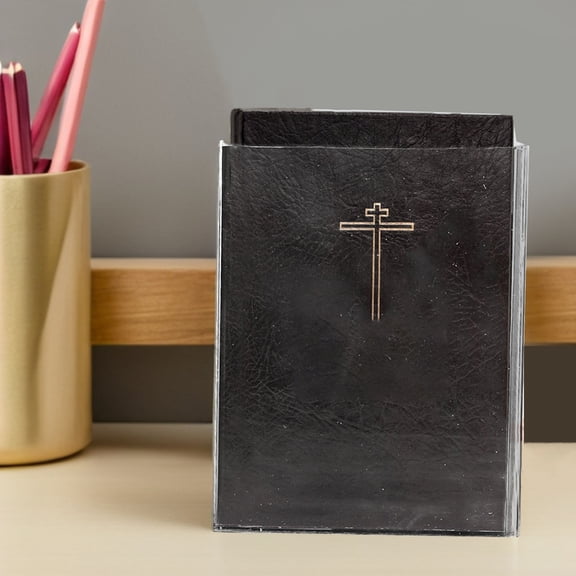 LITINKIMI Transparent Acrylic Bible Storage Box 21x16x5 cm Display Case with Protective Cover