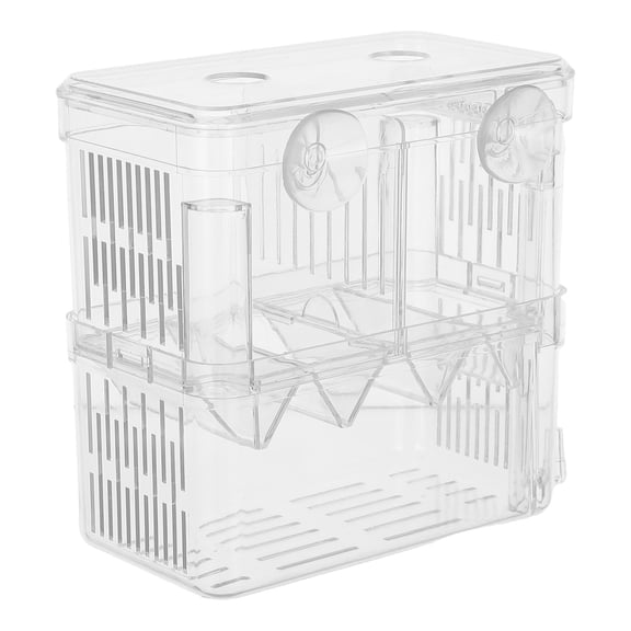 LITINKIMI Transparent Aquarium Breeding Box with Suction Cups for Fish Fry Raising and Betta Isolation