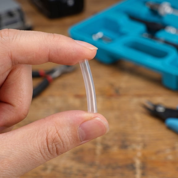 LITINKIMI Clear Plastic Shoelace Aglets Heat Shrink Tube for Easy No Glue Lace Tip Repair