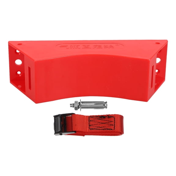 LITINKIMI Universal Red Cylinder Wall Bracket Strap for Enhanced Safety and Easy Setup
