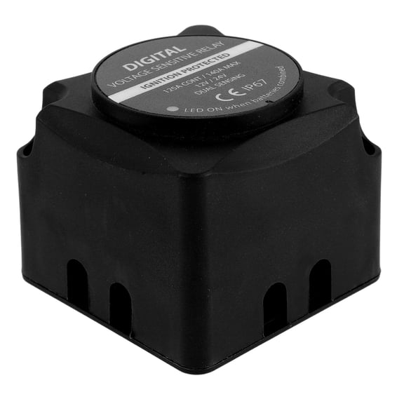LITINKIMI Vehicle Battery Isolator Kit Black with Automatic Charging Relay for Car Rv Boat Heavy Duty Use