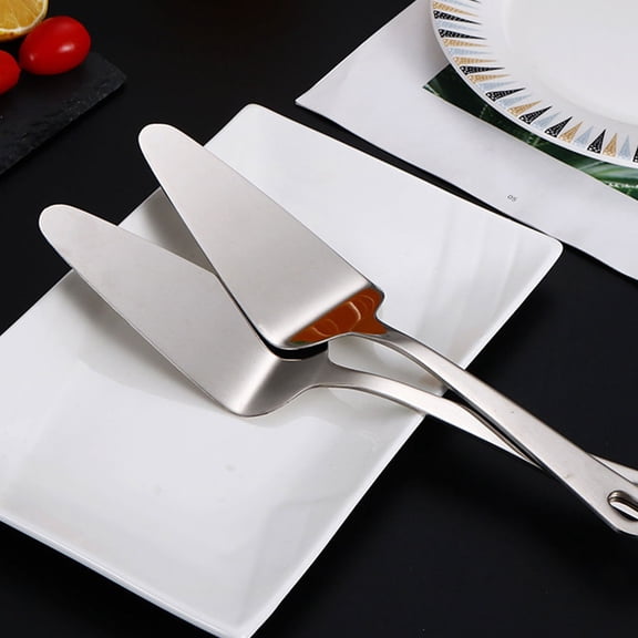 LITINKIMI Versatile Plated Silver Pizza Server Tool for Baking Dessert Cakes and Pizza in Restaurants