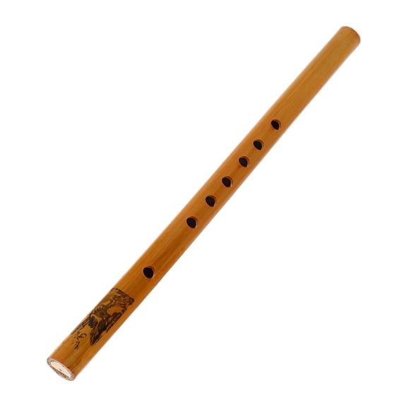 LITINKIMI Vertical Bamboo Flute for Beginners Yellow Recorder Instrument for Music Practice