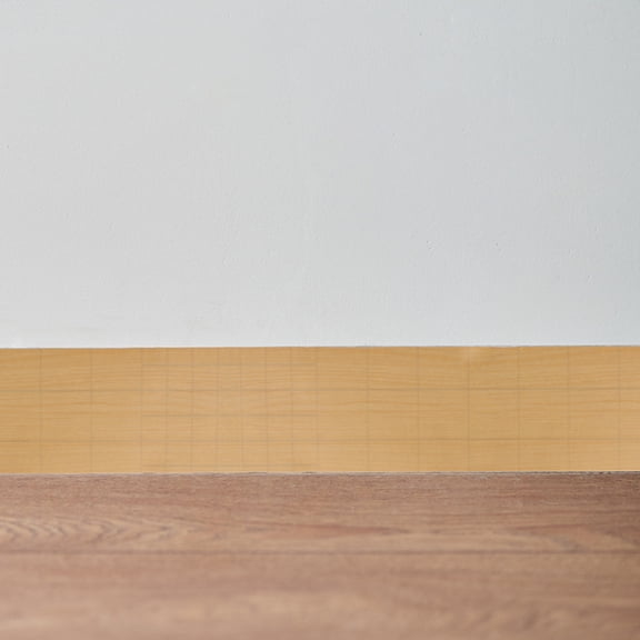 LITINKIMI Vinyl Peel and Stick Wall Molding Baseboard Trim Self Adhesive Light Brown for Hallway