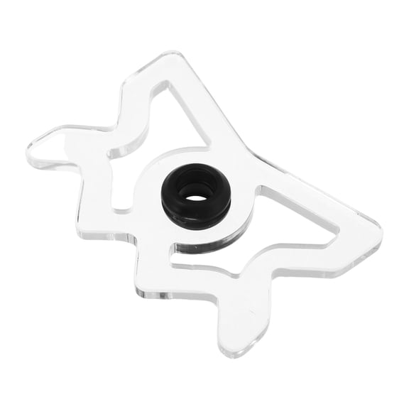 LITINKIMI Wall Mounted Acrylic Pool Cue Holder with High Fork Rest for Snooker Games