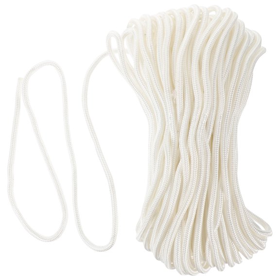 LITINKIMI White Nylon Rope Braided Durable Rot Resistant for Camping and Indoor Outdoor Use