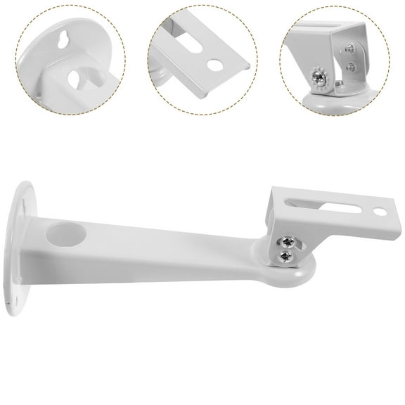 LITINKIMI White Projector Wall Mount Stand with 360 Degree Rotation for Space Saving Installation