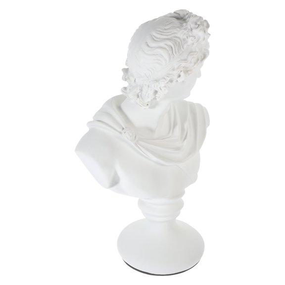 LITINKIMI White Resin European Style Sketch Practice Bust Sculpture for Home Office