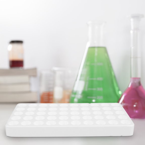 LITINKIMI White Sampling Tube Storage Rack Lightweight and Durable Test Tube Display Holder