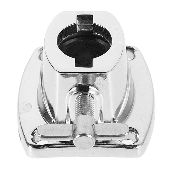 LITINKIMI drum clamp Drum Holder Base Plate Zinc Alloy Silver 1 Set for Drummers Practice Room