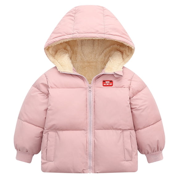 LITMG Winter Toddler Kids Little Boys Girls Warm Hooded Cotton-padded Jacket Coat Overcoat Thick Down Coat
