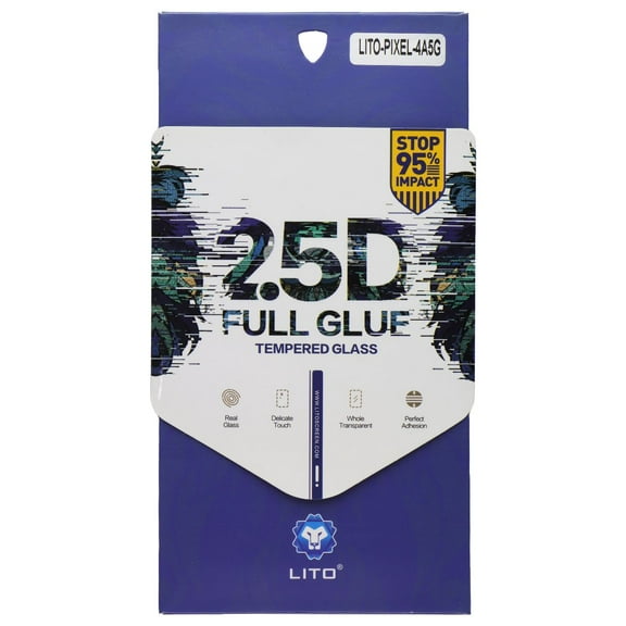 LITO 2.5D Full Glue Tempered Glass Screen Protector for Google Pixel 4A 5G