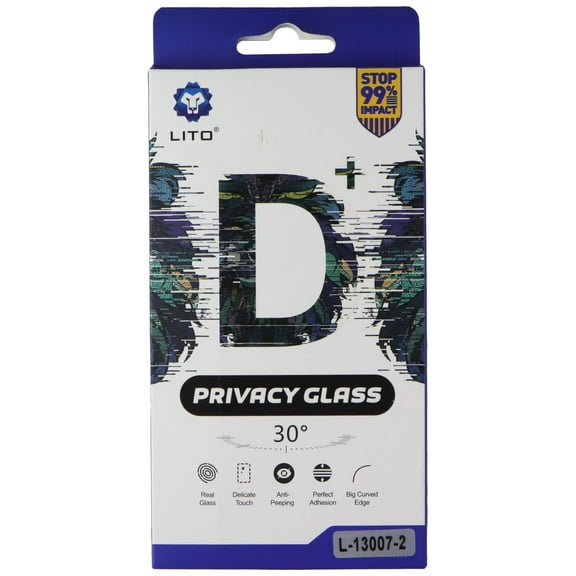 LITO D+ Privacy Glass Screen Protector for iPhone 13 mini - Privacy (2 Pack)