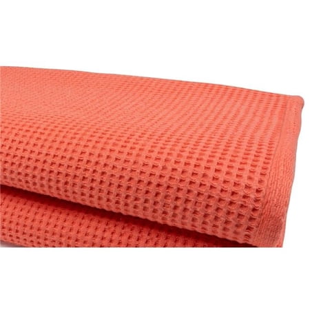 LITO Linen & Towel LSFL108 28 x 55 in. Waffle Bath Towel Hot Coral - Pack of 20