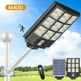 thumbnail image 1 of LITOM 4000W/5000W Led Solar Street Light Outdoor, IP65 Waterproof Solar Flood Lights Motion Sensor with PIR+Pole for Garden Yard, 1 of 8