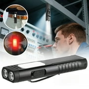 LITOM Rechargeable EDC Flashlight with Buzzer, Portable Flat Pocket Flashlight, Small Magnetic Flashlight, 7-Mode Side-Light Clip-on Handheld Flashlight, Suitable for Outdoors, Home, and Work