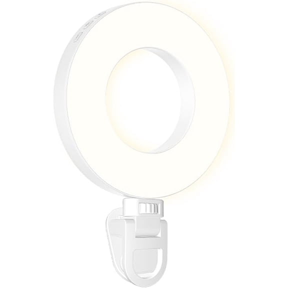 LITTIL Selfie One Pro - Ring Light for Phone, iPhone, Android or Laptop | 3 Adjustable Light Modes | Rechargeable Batteries | Removeable Clip | Perfect for Beauty, Influencers, Creators