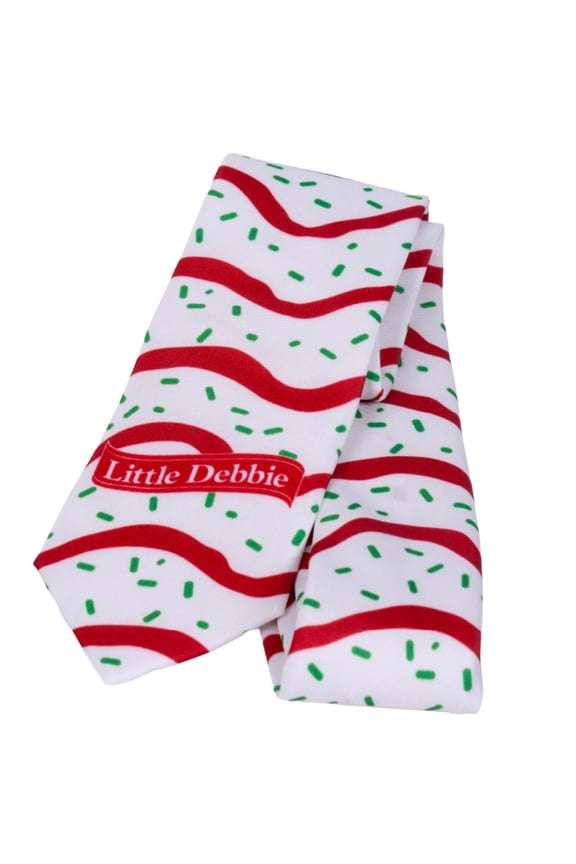 Unisex Christmas Tree Cake Necktie